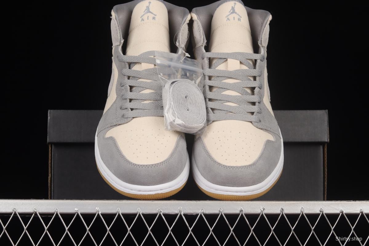 Air Jordan 1 Mid coconut milk mid-top basketball shoes DN4281-100