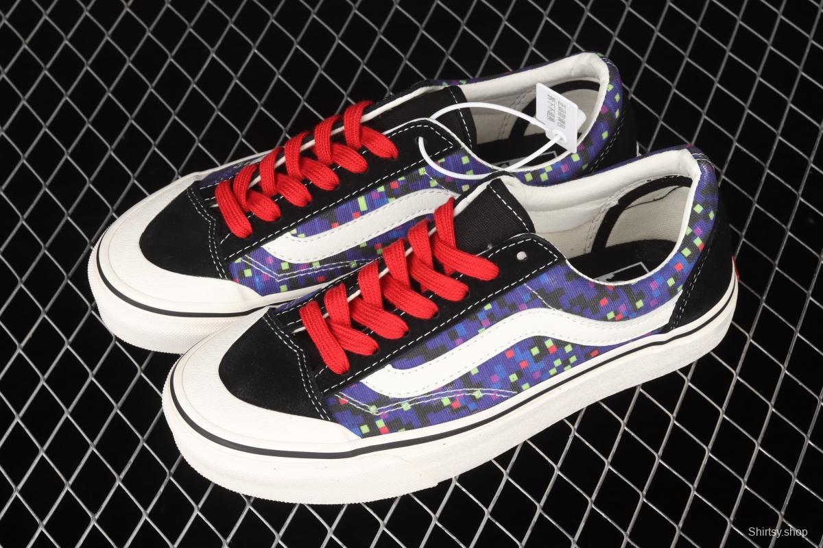 Vans Style 36 Cecon SF half-moon bald magic box deformation colorful checkered low-top casual board shoes VN0A3MVL2XY