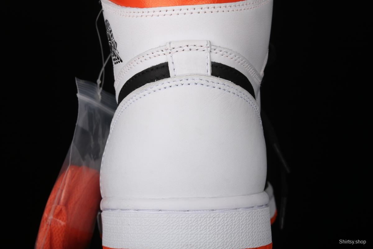 Air Jordan 1 High OG Black Toe Shattered Backboard rebound black toe high top basketball shoes 555088-180