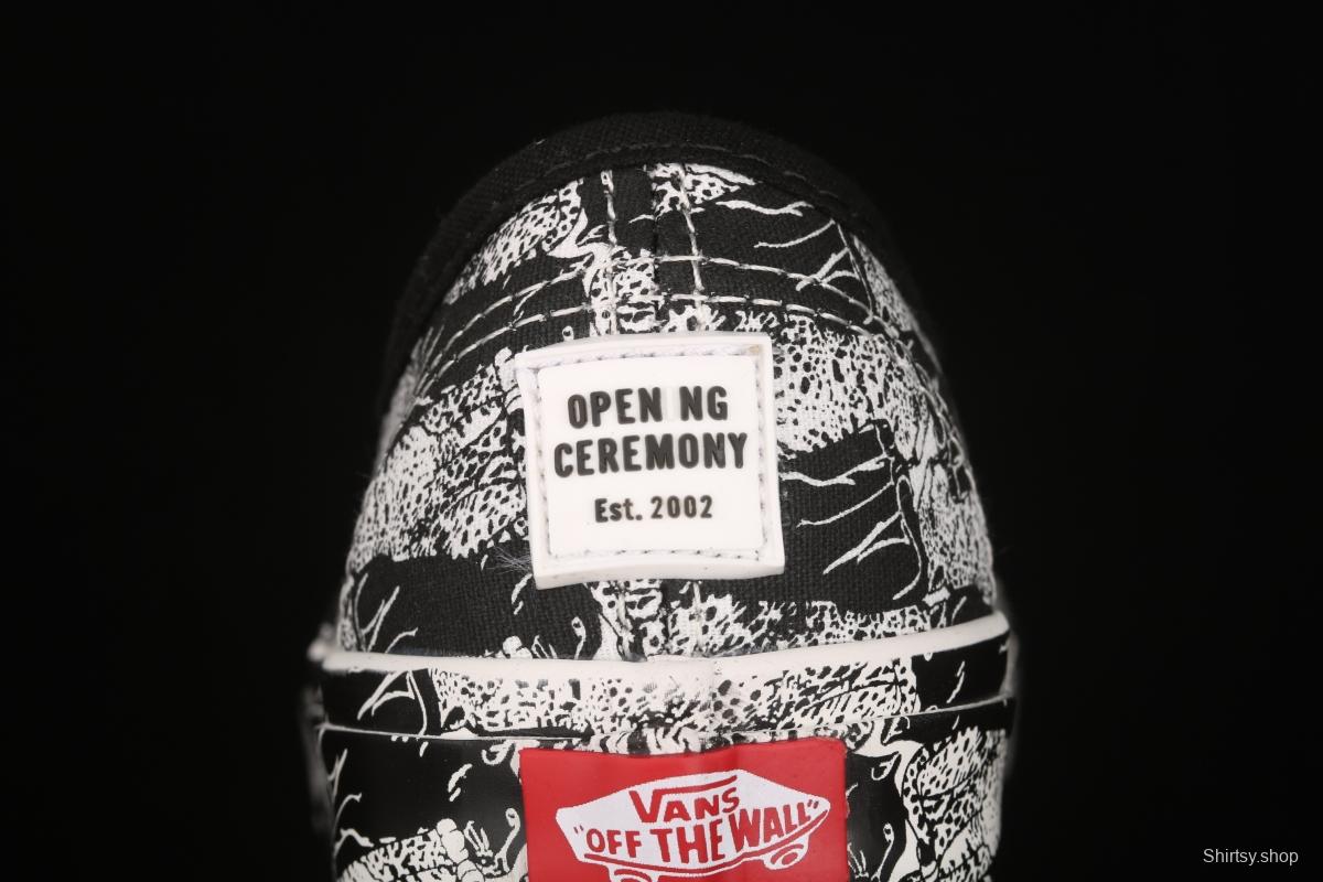 Opening Ceremony x Vans Authentic Shen Mengchen co-named Panther full printed low-top shoes VN0A348A43M