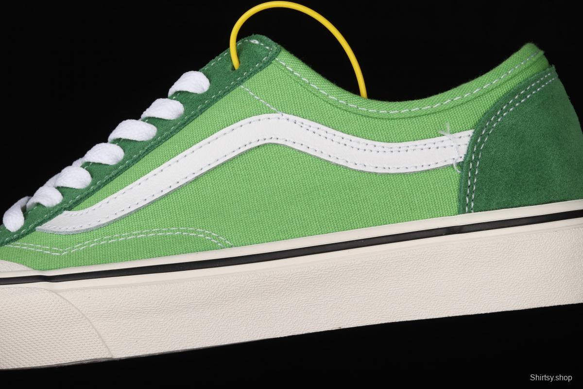Vans Style 36 avocado green matching low-top sports shoes VN0A4UWI4SY