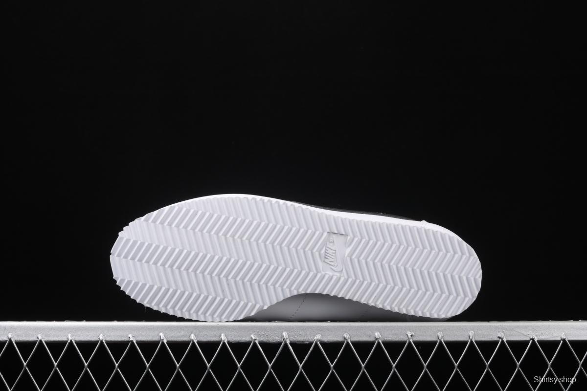 NIKE Roshe QS evergreen classic white and black leather soft foam shoes 807471-101