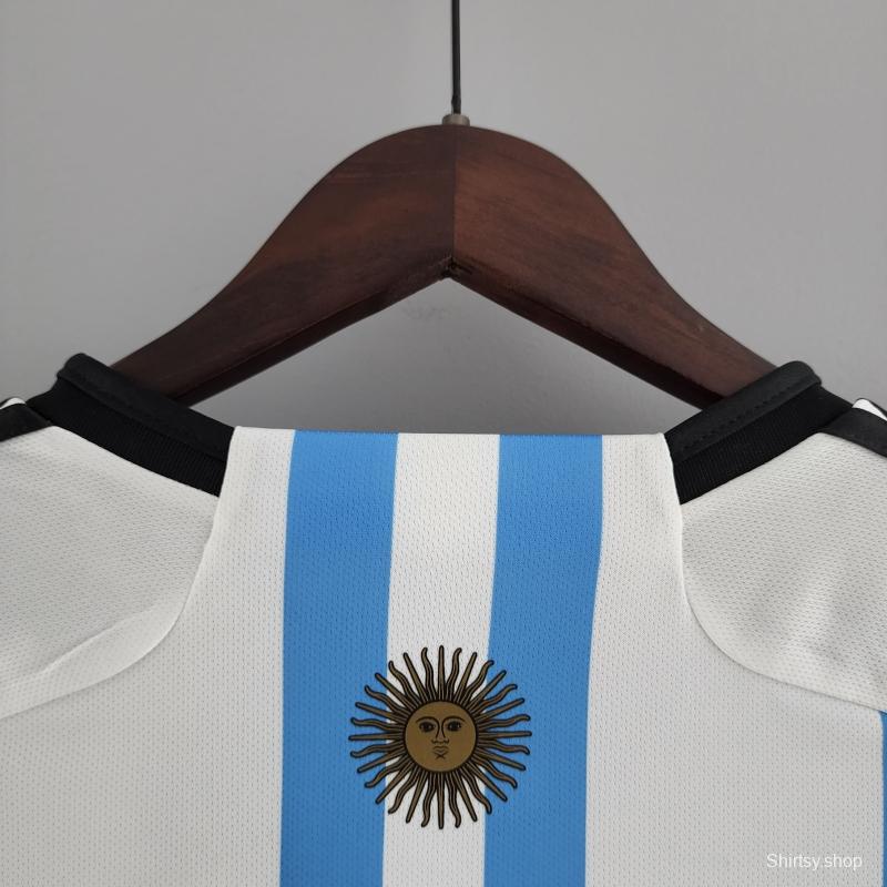 2022 Argentina Women's Home 2 Stars Soccer Jersey