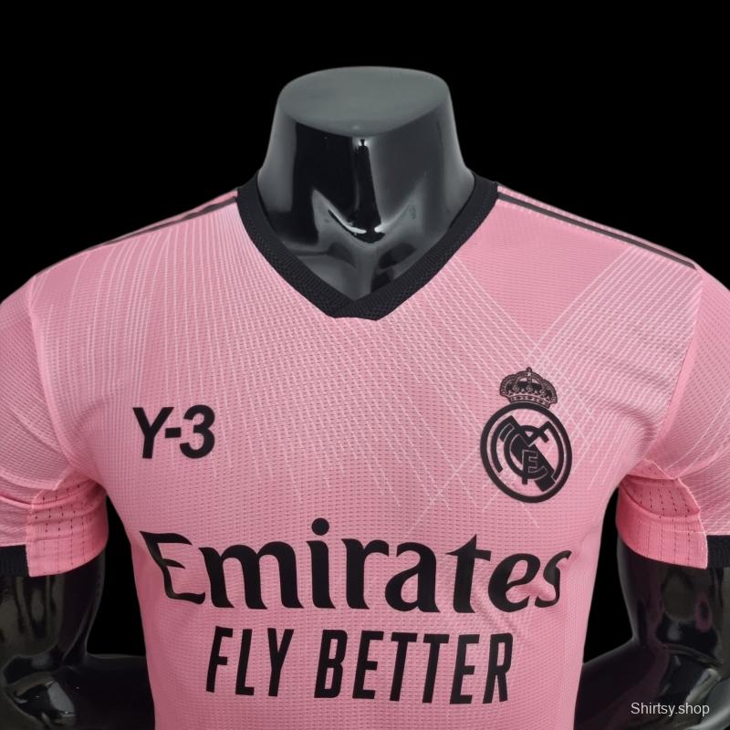 Player Version 2022 Real Madrid Y3 Edition Pink