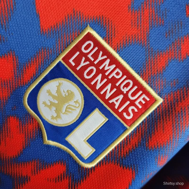 22/23 Olympique Lyonnais Lyon Away Soccer Jersey