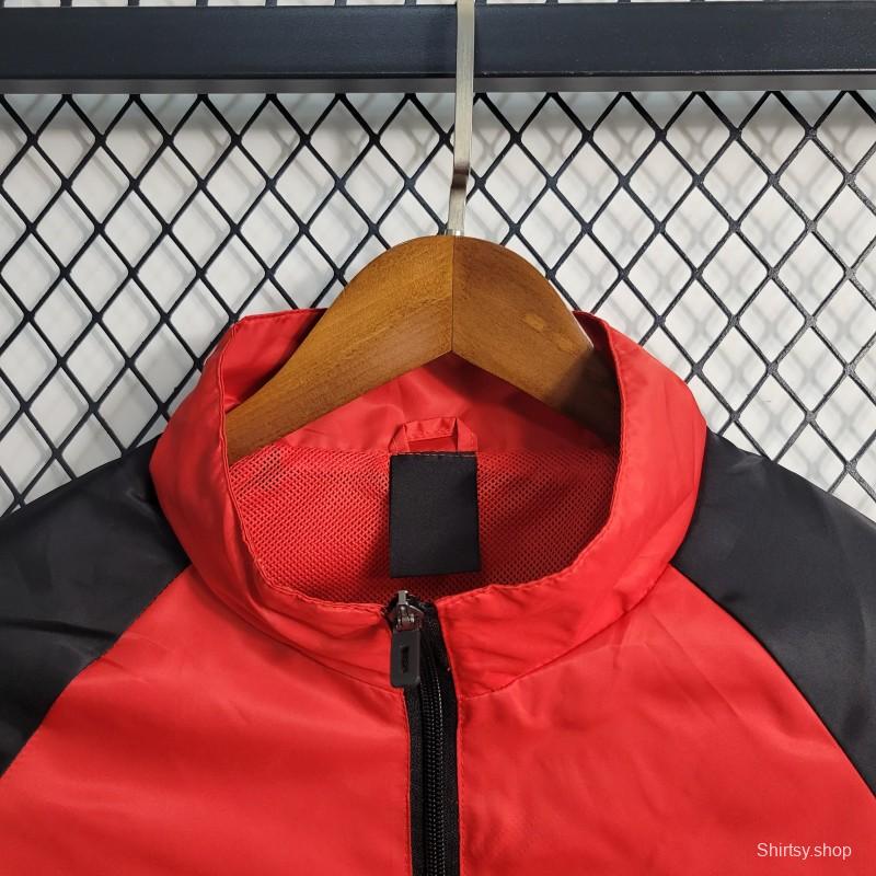 23-24 Juventus Red Windbreaker