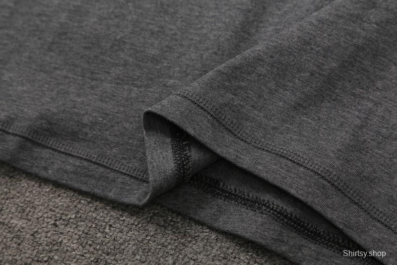 23/24 Liverpool Grey Cotton Short Sleeve Jersey+Shorts