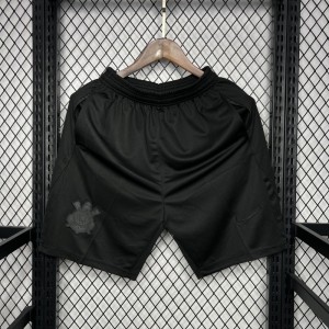 24/25 Corinthians Black -With Zip Shorts