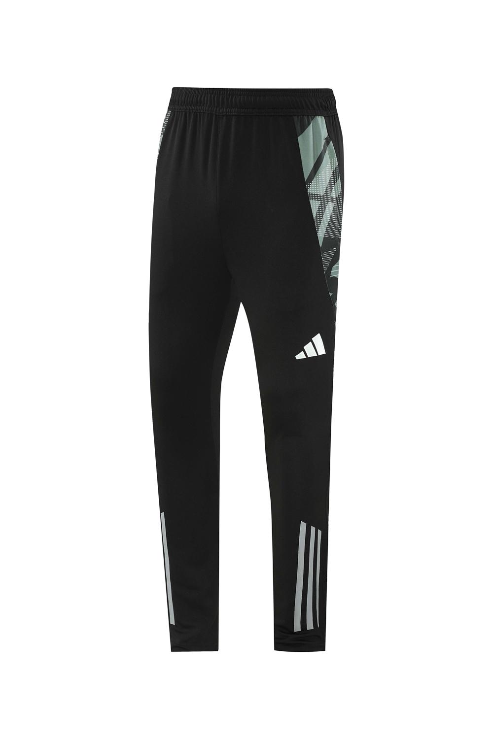 2024 Adidas Black/Grey Half Zipper Jacket +Long Pants