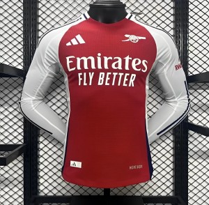 Player Version 24/25 Arsenal Home Long Sleeve Jersey